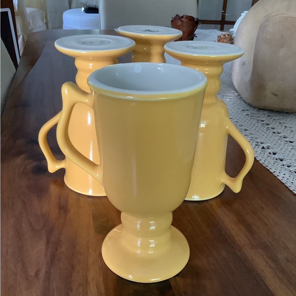 Vintage set of four hall, pottery, Irish coffee mugs
